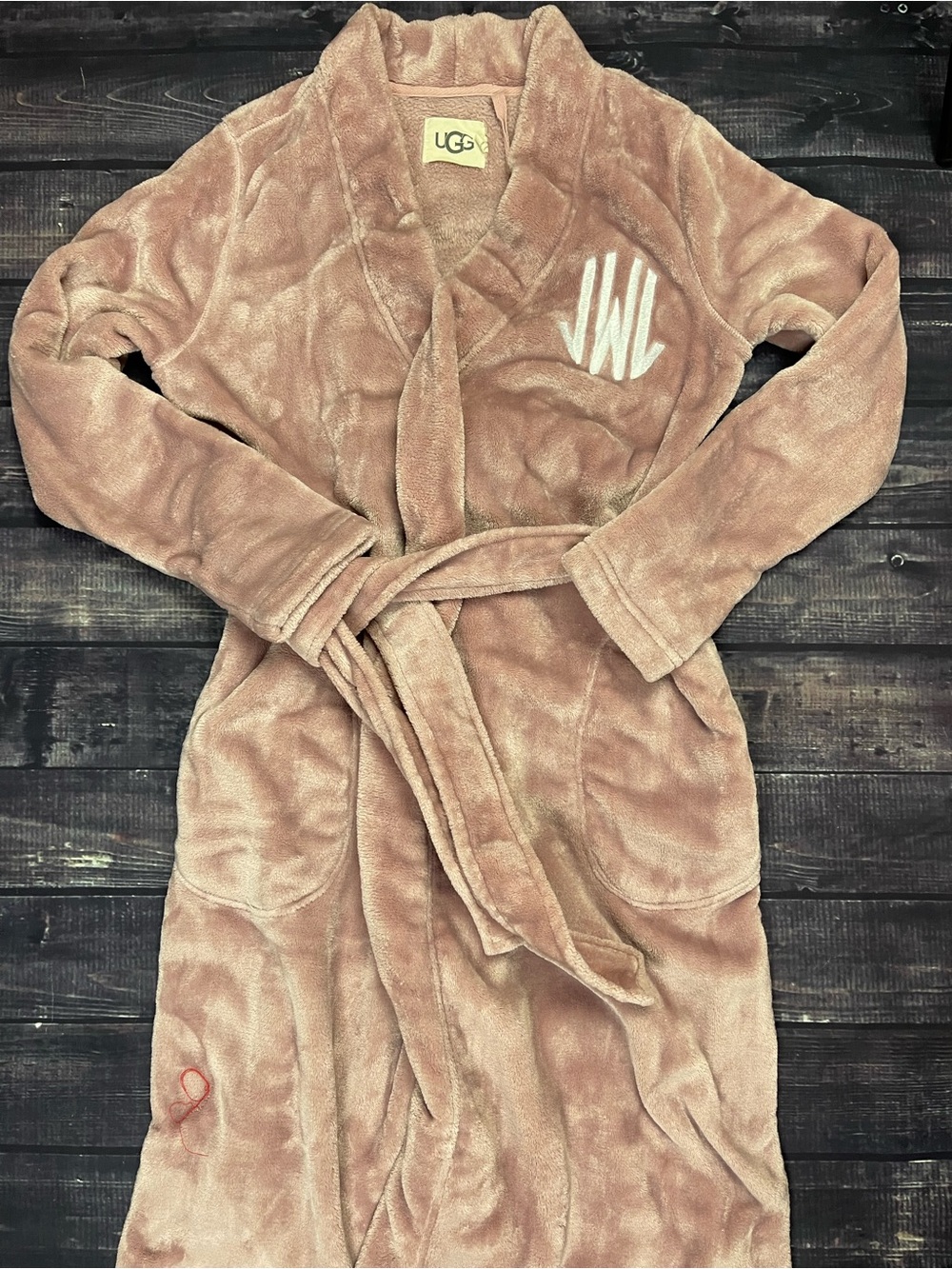UGG Cozy Plush Robe in Blush Pink